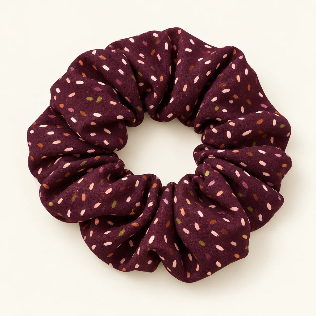 Twilight Flecks Scrunchie — detail view