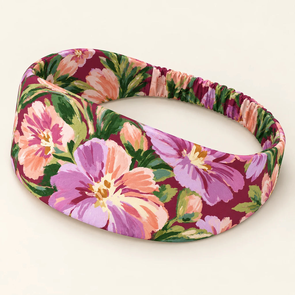 Velvet Botanica headband — detail view
