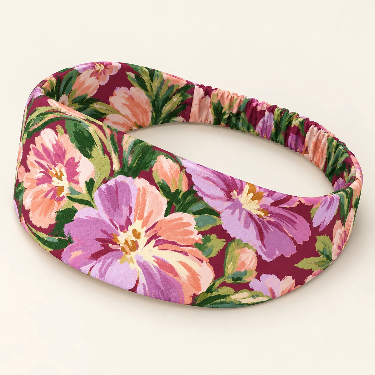 Velvet Botanica headband — detail view
