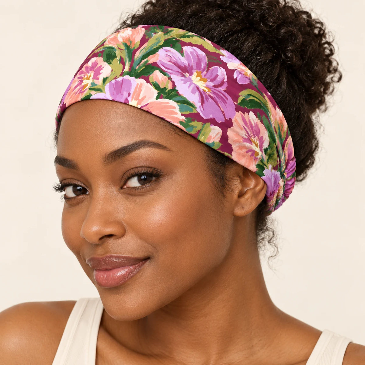Velvet Botanica headband — hero view