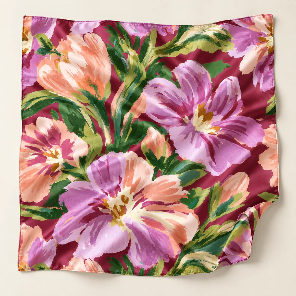 Velvet Botanica scarf — detail view