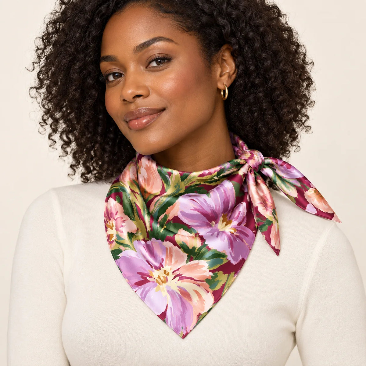 Velvet Botanica scarf — hero view