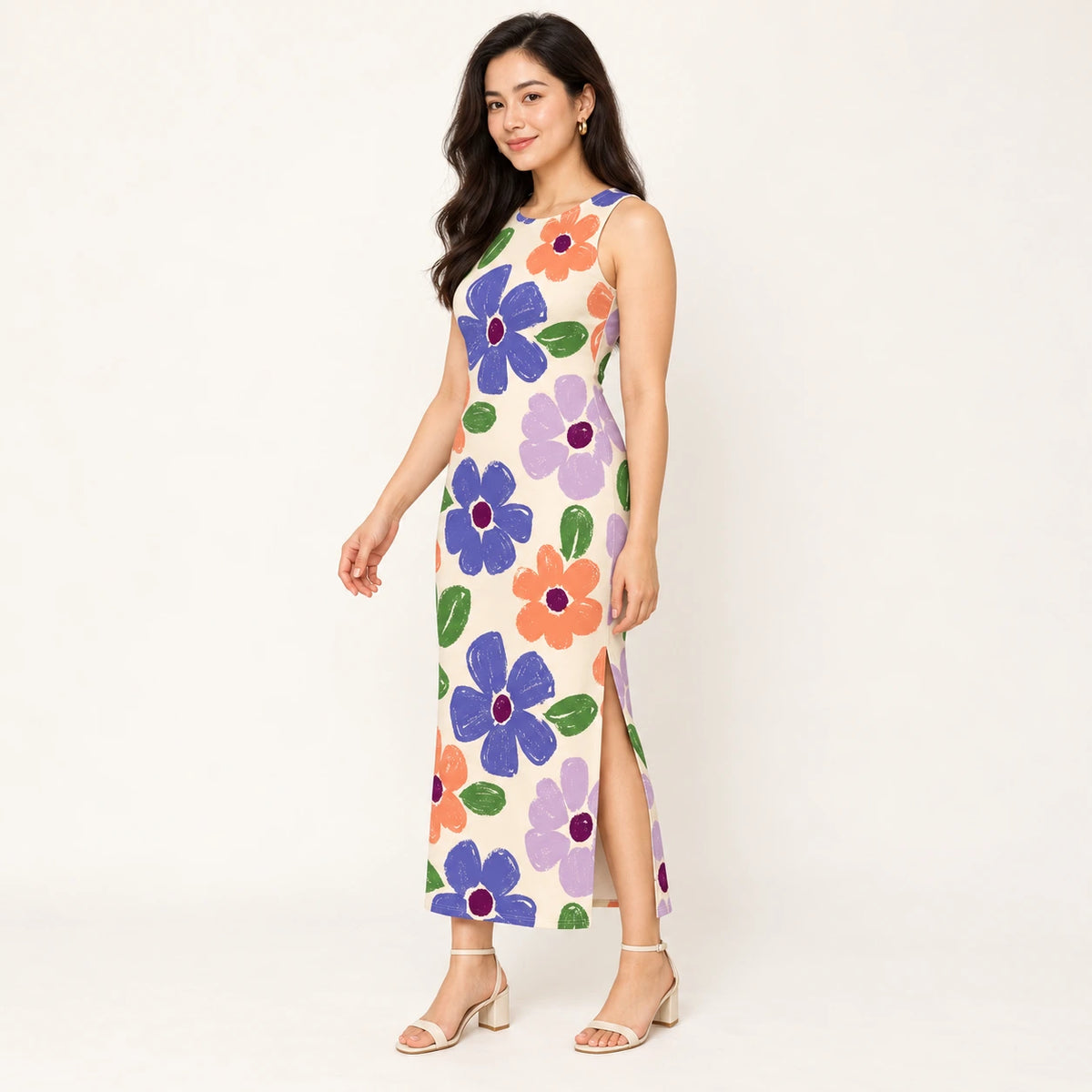 Wildflower Pop bodycon dress — hero view