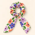 Wildflower Pop bow-tie scrunchie — hero view