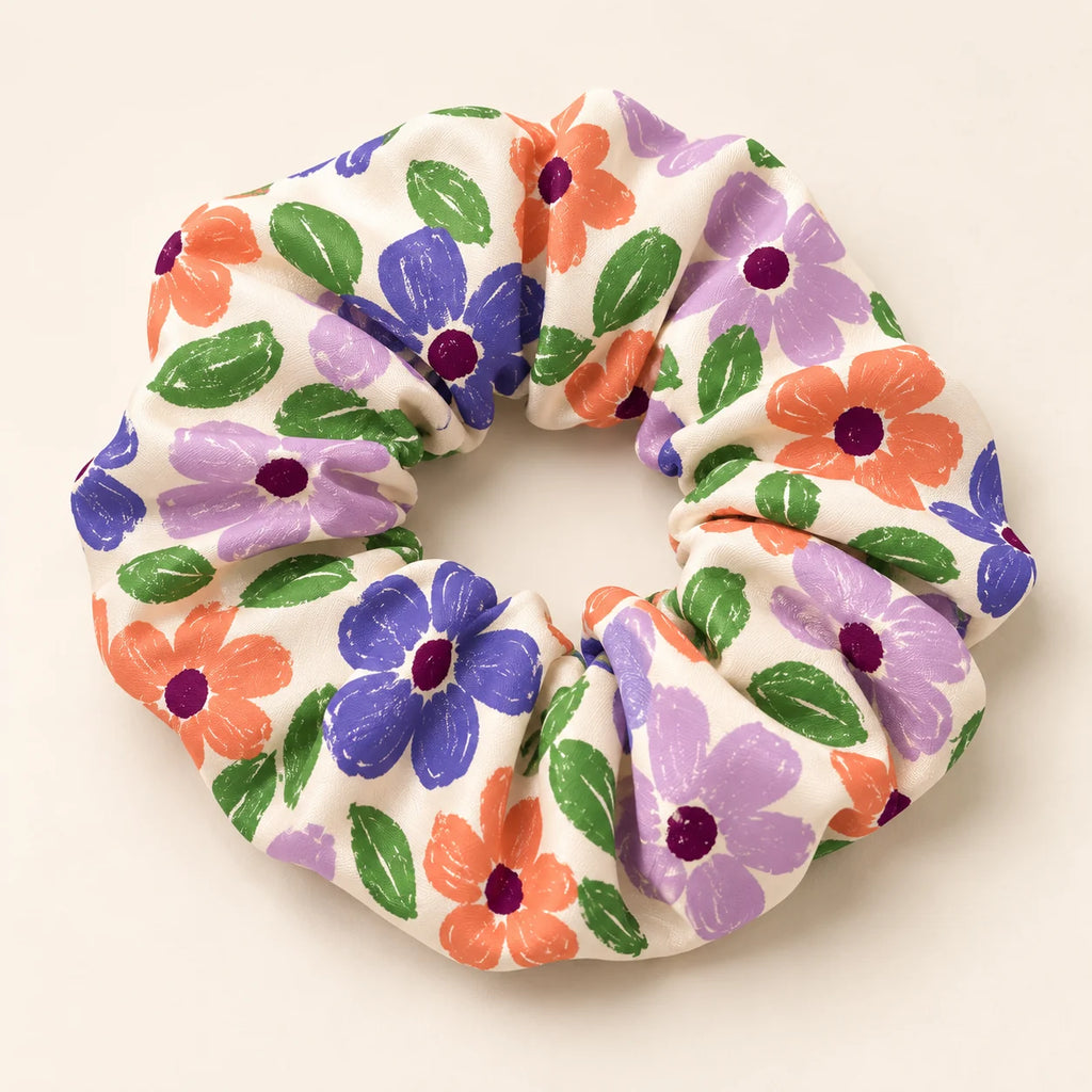 Wildflower Pop scrunchie — detail view