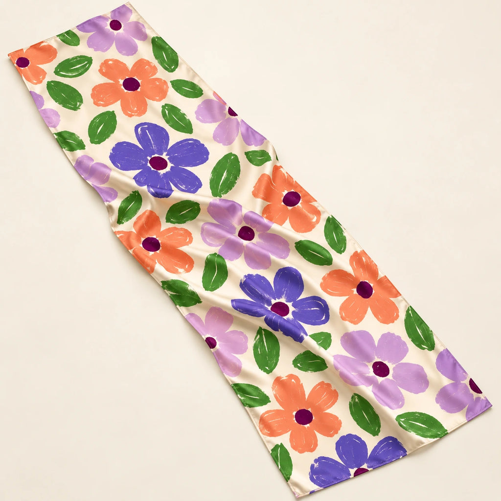 Wildflower Pop stole — detail view